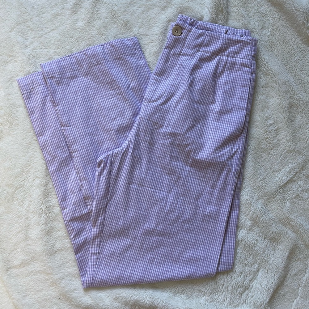 nwot free people plaid pants